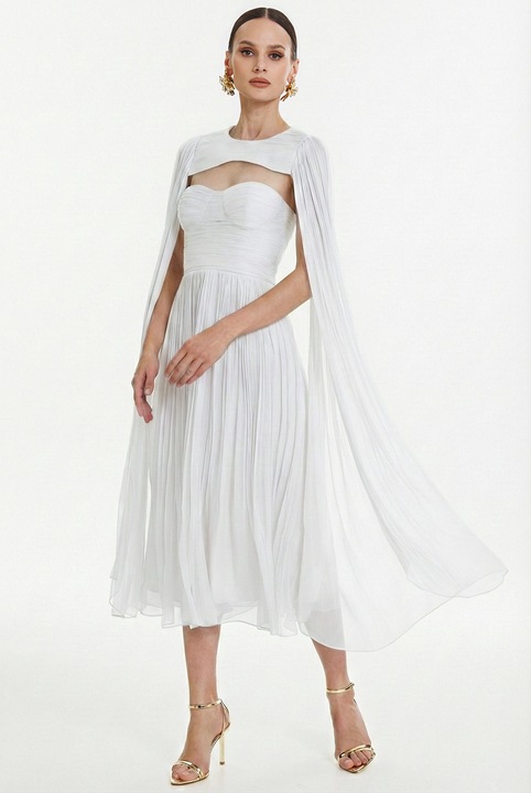 Rochie Framboise Cynthia, Alb