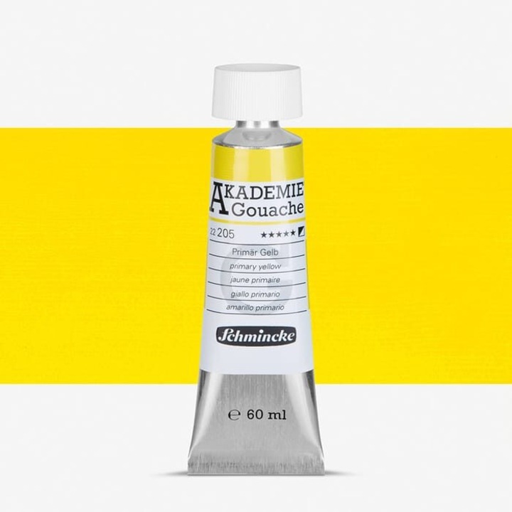Tempera - Gouache Akademie 60 ml - Schmincke, Primary yellow - 60 ml 22205011