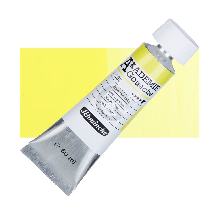 Tempera - Gouache Akademie 60 ml - Schmincke, Lemon yellow - 60 ml 22200011