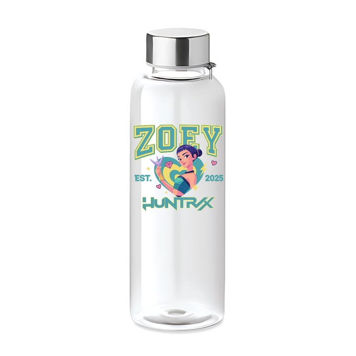 Gyermek Vizespalack, 500 ml, műanyag, személyre szabott ZOEY K POP Demon Hunters