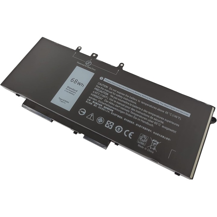YISHIFD Батерия за лаптоп GJKNX 7,6V 68Wh за Dell Latitude 5480, 5280, 5590, 5490, E5480, E5580, E5490, E5590, Precision 15, 3520, 3530, GD1JP 0GD1JP DY9NT 0DY9NT T 5YHR4451-BBZG