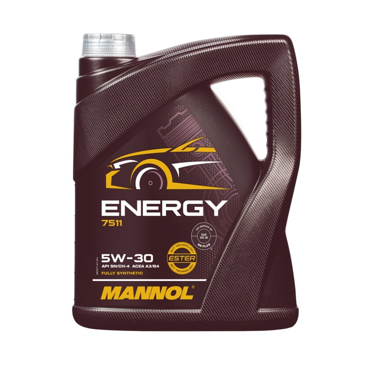Ulei Motor MANNOL Energy 5W30, 5 litri - Sintetic cu Esteri (Protectie Premium, Start-Stop)