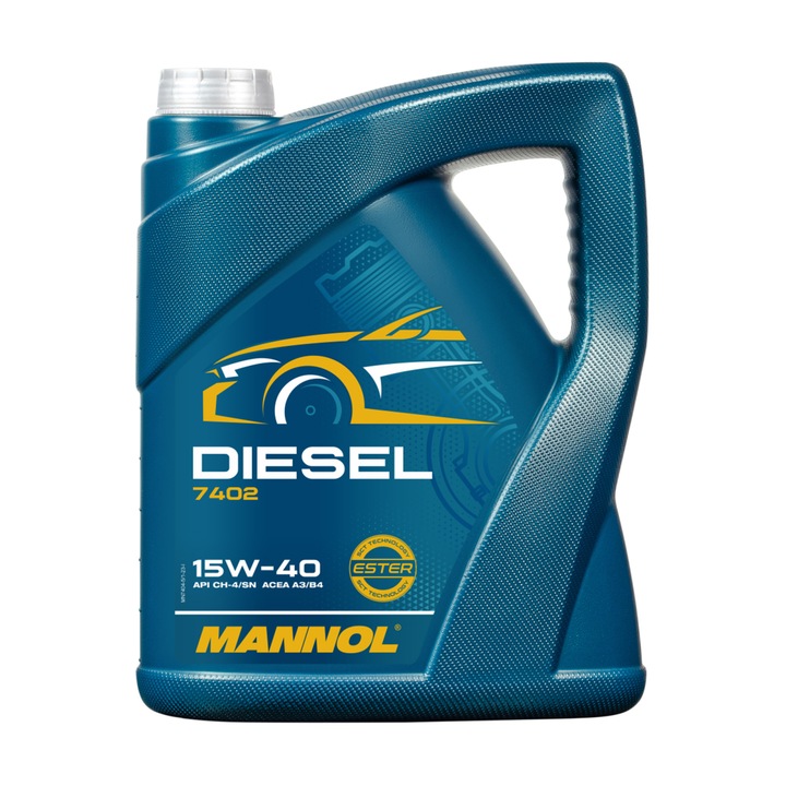Ulei Motor MANNOL Diesel 15W40 7402 5 litri - Mineral, Motoare Uzate / Rulaj Mare (Autoturisme & Utilitare)