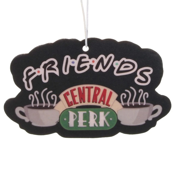 Odorizant Auto cu Aroma de Guma de Mestecat, Imprimeu Friends, 8x5cm