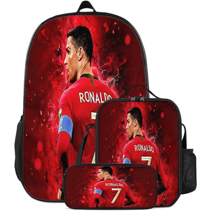 Nagy kapacitású hátizsák, háromrészes szett, 17 hüvelykes, vízálló, légáteresztő, többszínű