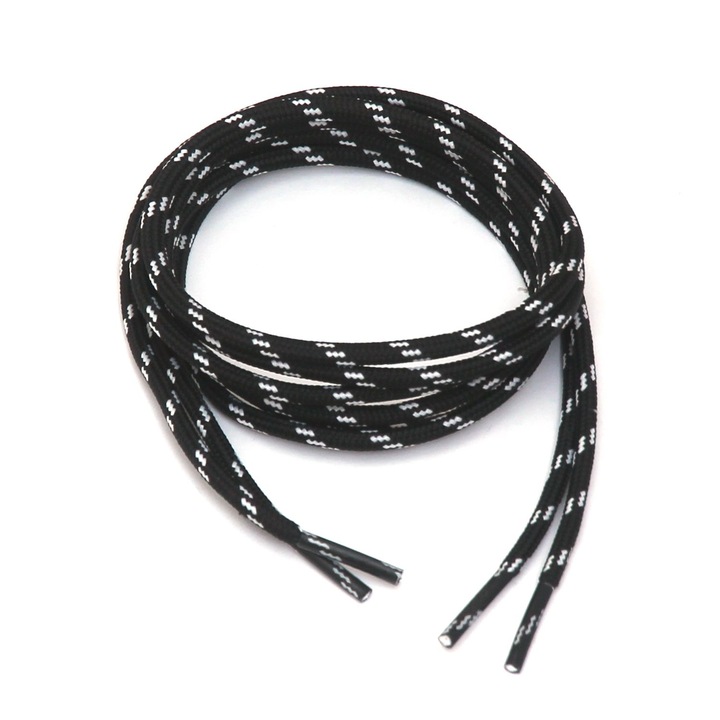 Връзки за обувки Outyman Кръгли, 100см, 5мм, Черни, OA0229