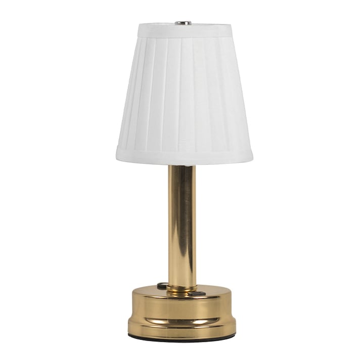 Lampa de masă LED ORBER, design nordic, 3 culori, încărcabilă, metalică, 40cm