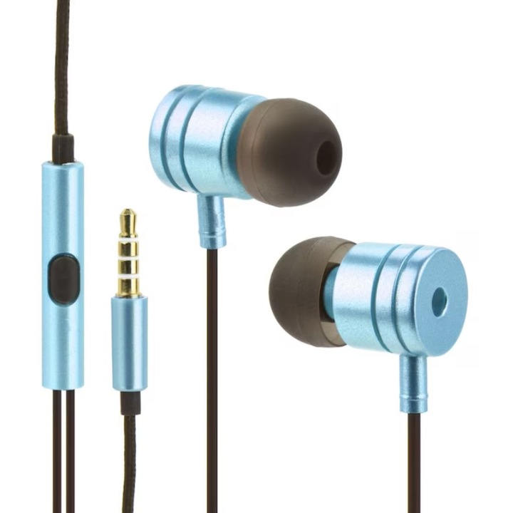 Casti In-Ear HOZRO Dub Step Bass, Metal, Sunet Puternic, Ergonomic, Jack 3.5 mm