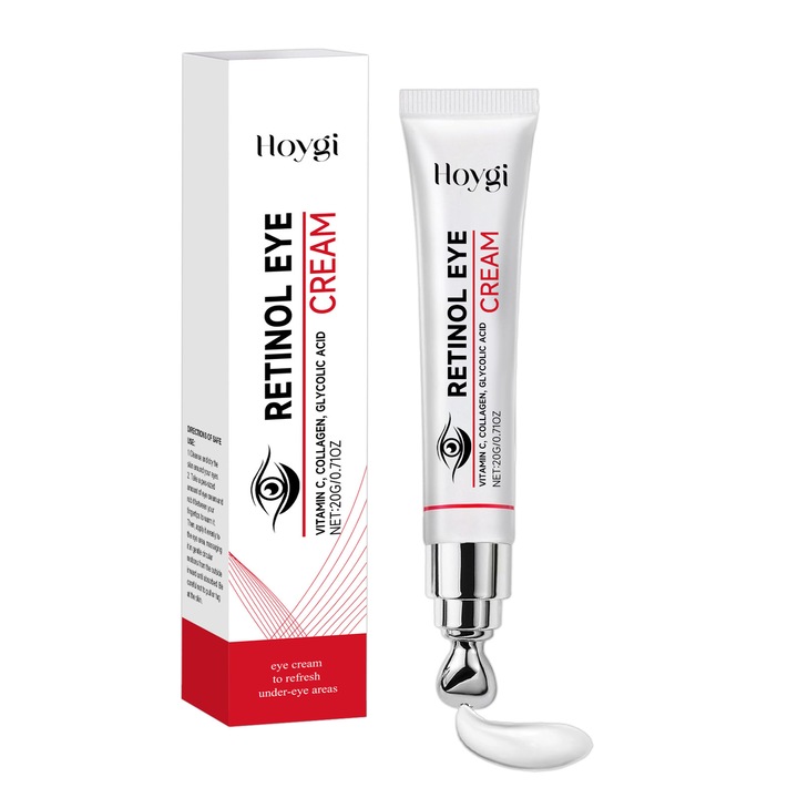 Azonnali szem alatti táskák csökkentése - Retinolos szemkörnyékápoló krém, sötét karikák enyhítésére és puffadás ellen, fiatalító szemkörnyékápoló krém: simítja a ráncokat, hidratálja, feszesíti a szem alatti érzékeny bőrt