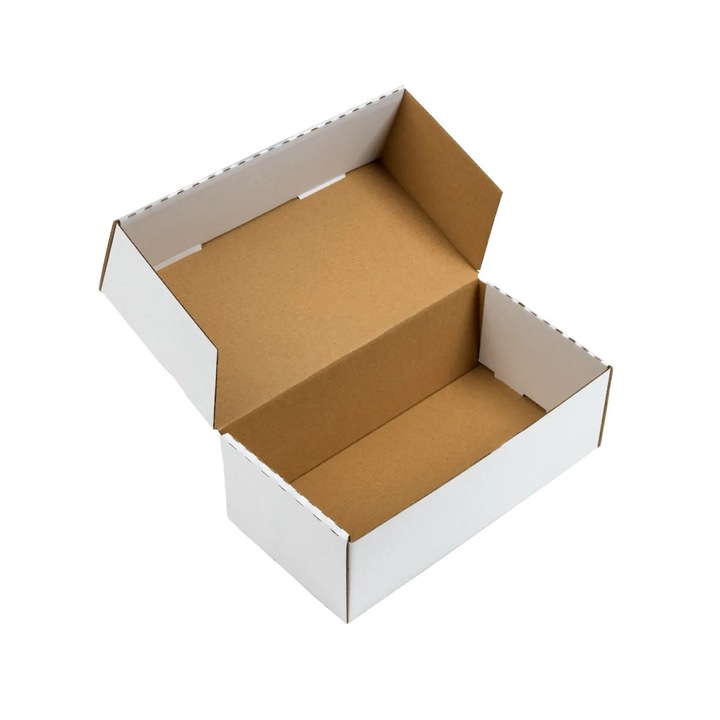 Комплект 100 кутии за изпращане Netuno, издръжливи, бели, 22.4x11.4x7.5см