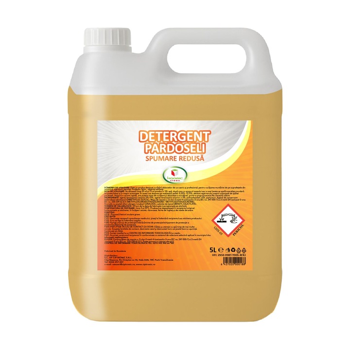 Detergent lichid pardoseli KOOBIC, 5L, spumare redusa, curatare eficienta