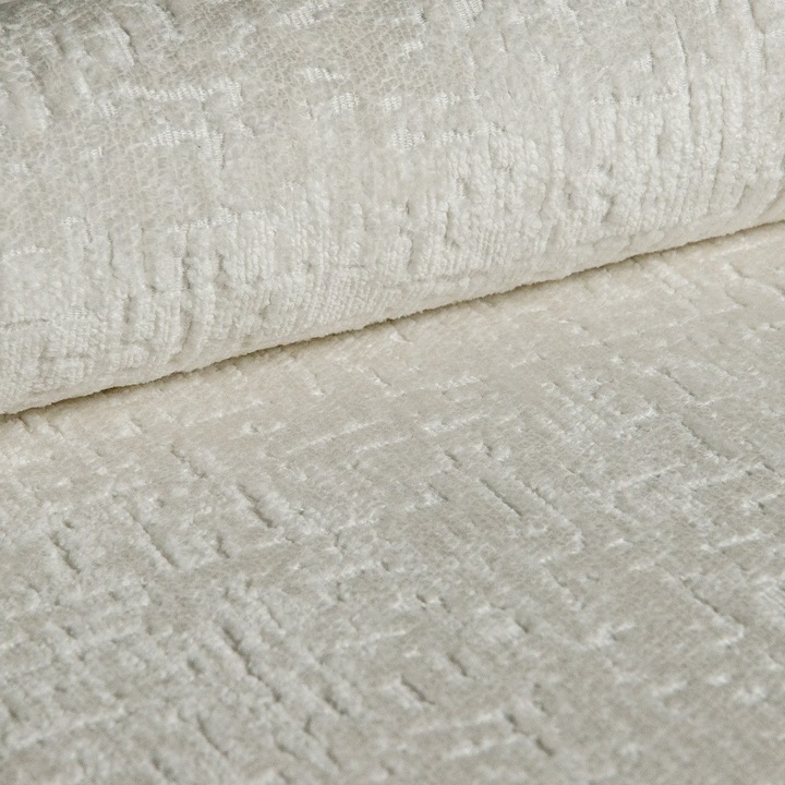 Stofă tapiterie Chenille Tocco, rezistent la tigări, bej, 100x140cm, 1 metru liniar