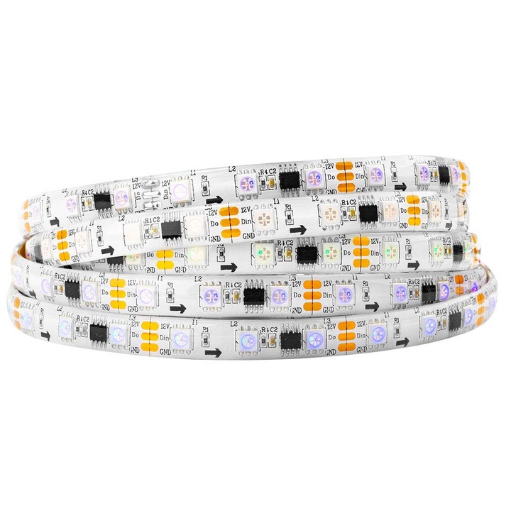 Banda LED Adresabila WS2811, 12V, Exterior IP65, 5 metri, RGBIC