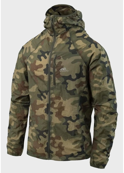 Jacheta Pentru Barbati, Helikon-Tex, Cu Gluga, Maneci Lunghe, Inchidere cu Fermoar, Impermeabila, Croiala Normala, Protectie impotriva Vantului, Mai Multe Buzunare Utile, Nylon, Camuflaj, Camuflaj