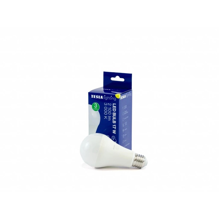 Bec LED, TESLA, E27, 17W, alb cald 3000K, 2100lm