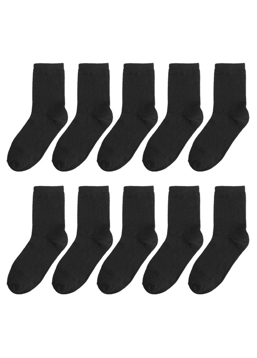 Sosete Negre Dama - 10 perechi 37-41