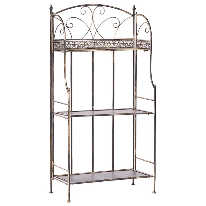 Polcrendszer Villadose Fém 60 cm 30 cm Fekete