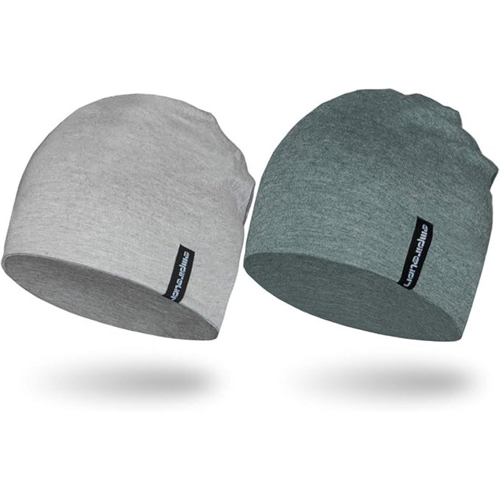 Set 2 x Caciuli Multifuncționale Empirelion, Gri Deschis și Gri Verzui, Unisex, 22-23 cm