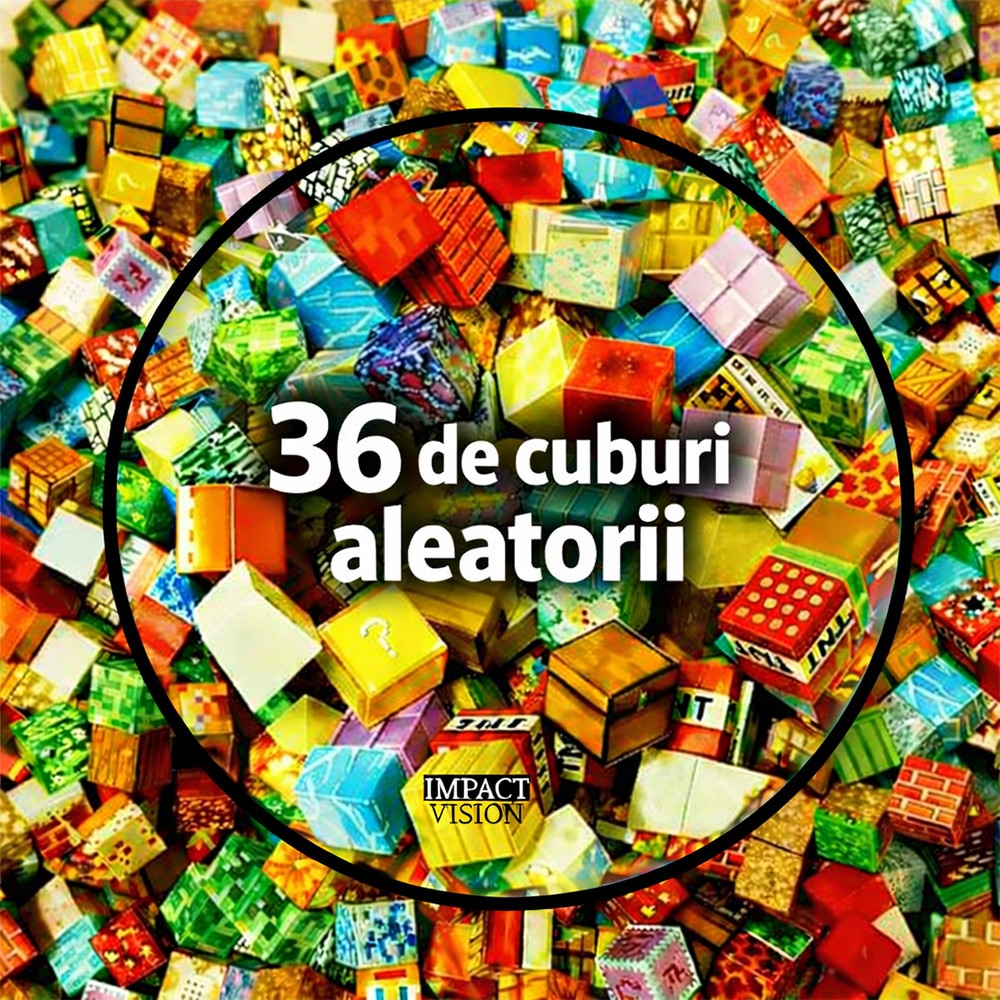 Set de construcție magnetic 36 piese, Impact Vision, cuburi multicolor ...