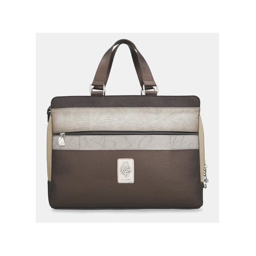 Geanta laptop Anekke Sophia, multicolor, 45x30x9cm, cu fermoar, din piele ecologica
