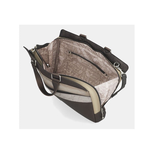 Geanta laptop Anekke Sophia, multicolor, 45x30x9cm, cu fermoar, din piele ecologica