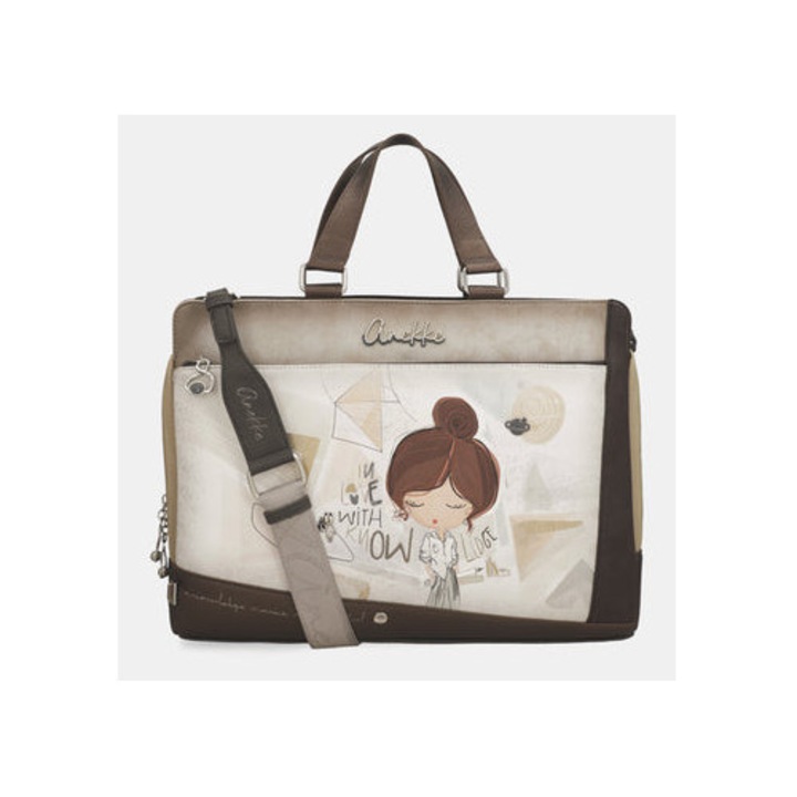 Anekke Sophia laptoptáska, sokszínű, 45x30x9cm, cipzárral, ökológiai bőr