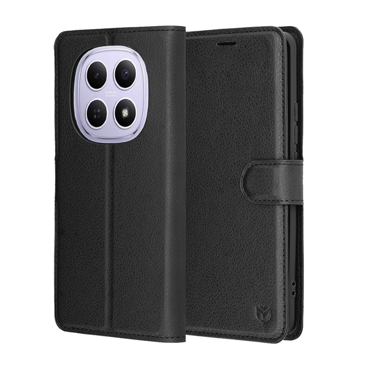 Husa pentru Xiaomi Redmi Note 15 5G / Note 15 4G / Poco M8 5G - Techsuit Leather Folio - Black