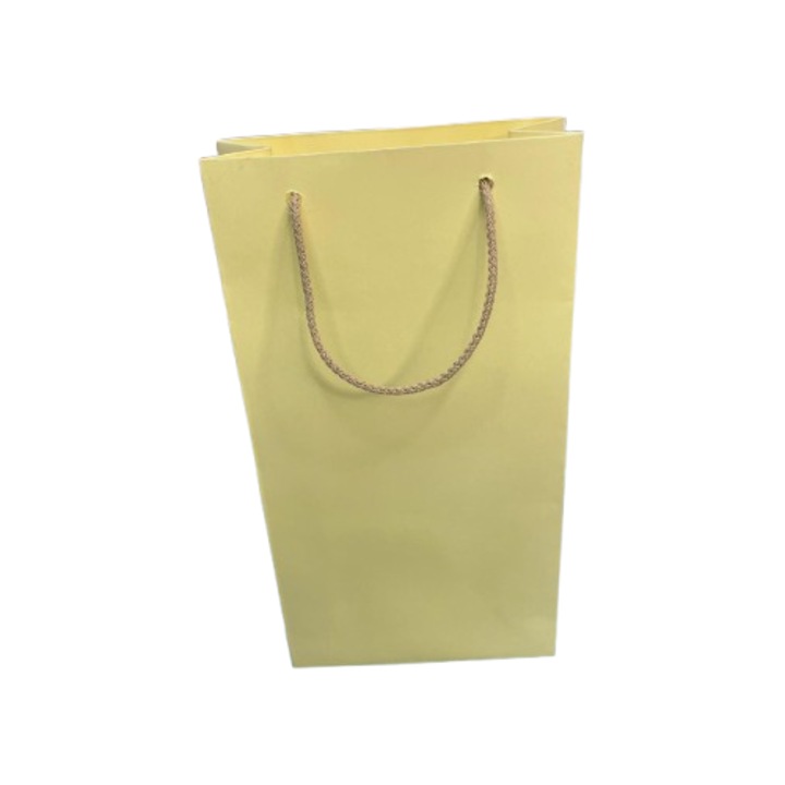 Punga cadou - Nicas - galben - 14x25x6 - tip M