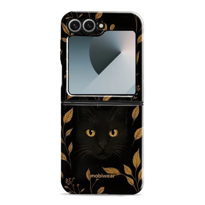 Husa telefon compatibila cu Samsung Galaxy Z Flip 7 FE, Mobiwear Elite Pro, rezistenta la socuri si zgarieturi, neagra