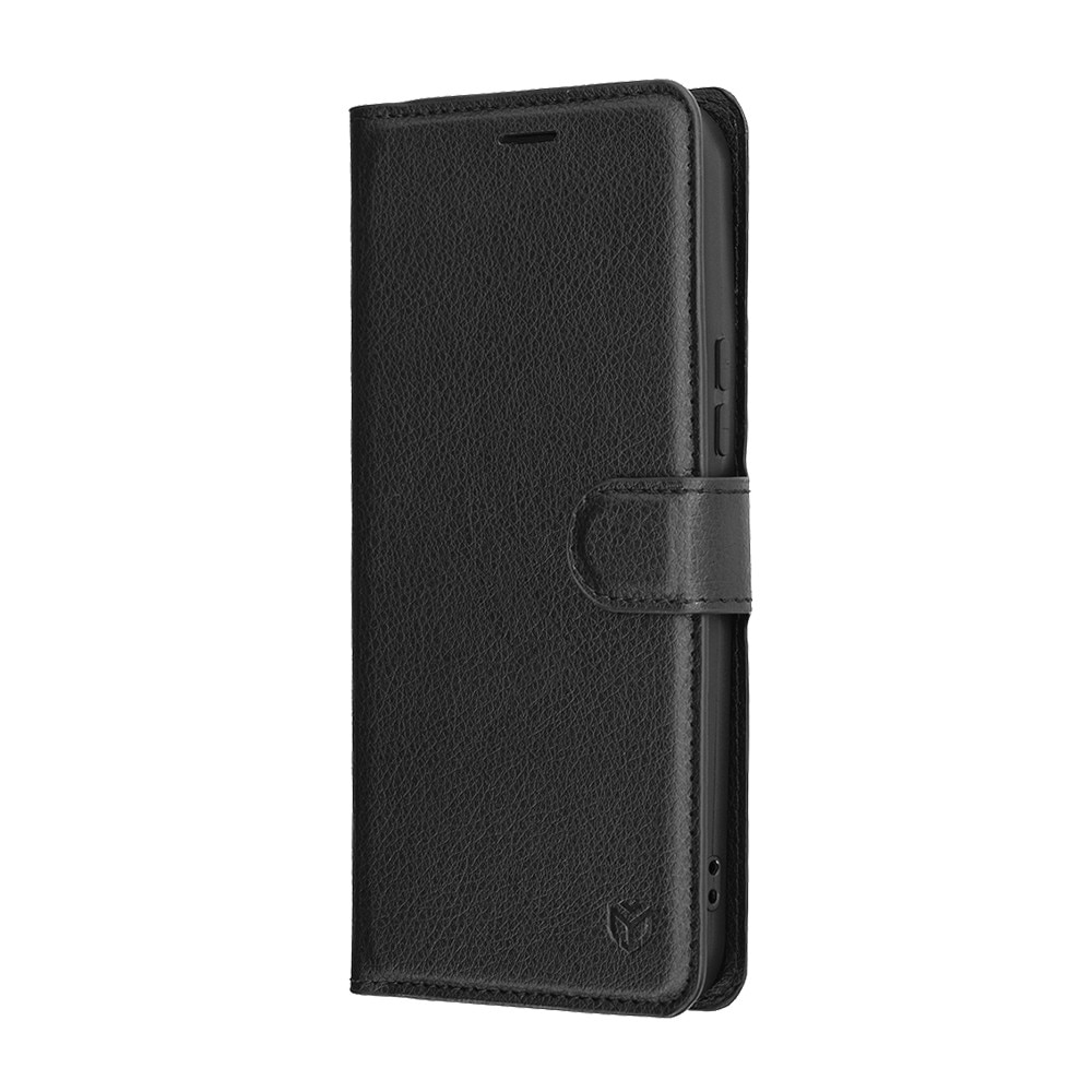Husa pentru Xiaomi Poco F8 Ultra, SKYDDAR INNOVATION, Leather Folio tip Carte, cu Portofel Interior, Finisaje Premium, set cu sticker, Negru