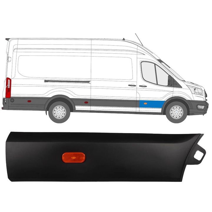 Bandou Usa Fata Pentru Ford Transit 2014- / Dreapta / Set