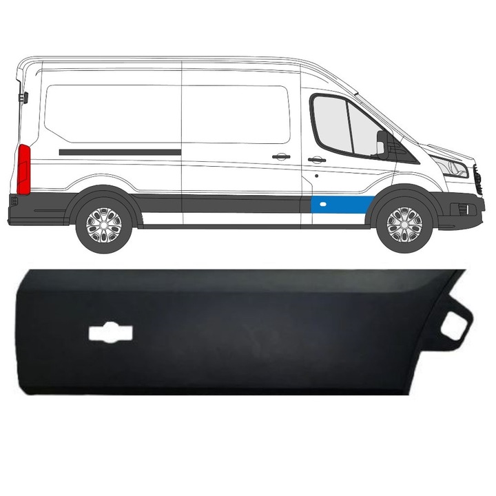 Bandou Usa Fata Pentru Ford Transit 2014- / Dreapta