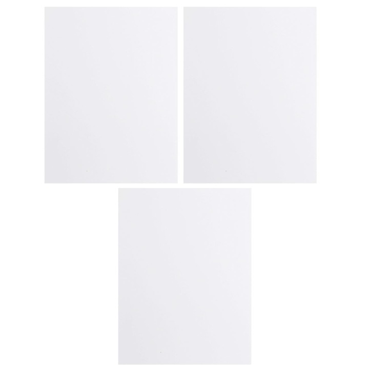 Set 3 panouri din spumă alb 30x40cm