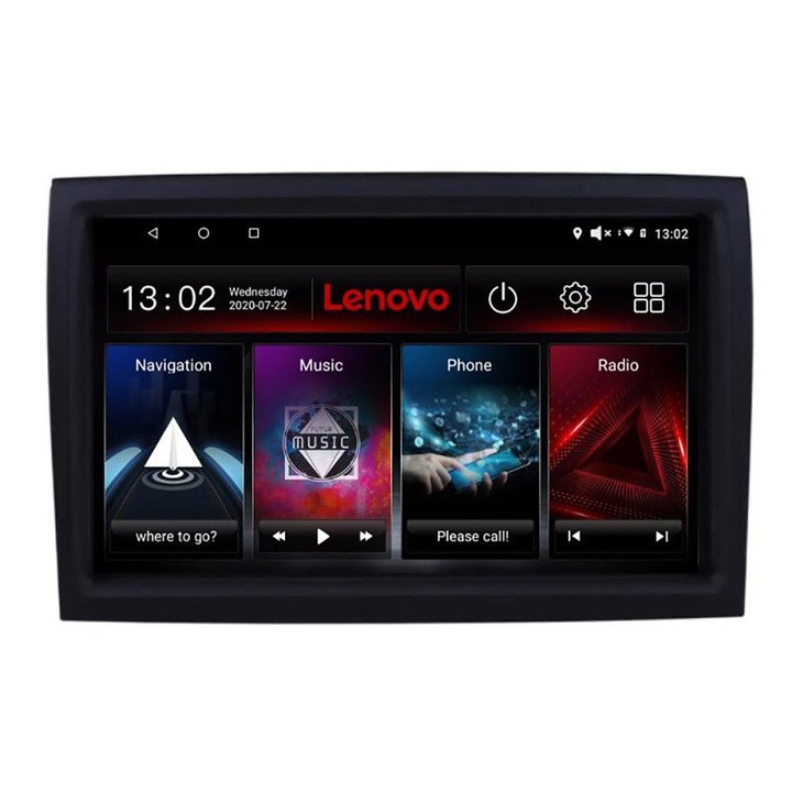 Navigatie Fiat ducato 2006- Lenovo Kit-DUCATO 4+64 GB Android Waze USB Navigatie Internet Youtube Radio