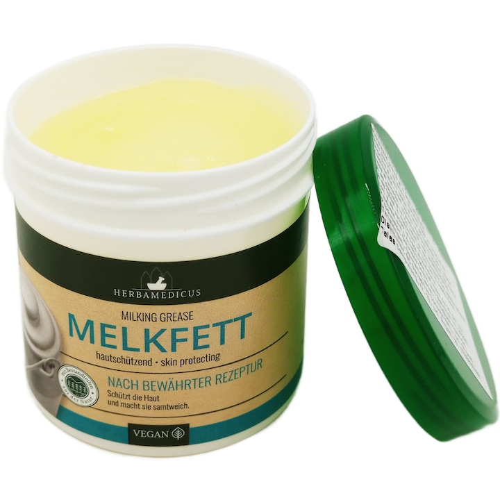 Unguent MelkFett protector pentru frig si umezeala, ideal pentru piele sensibila si foarte uscata, 250ml, Herbamedicus Germania