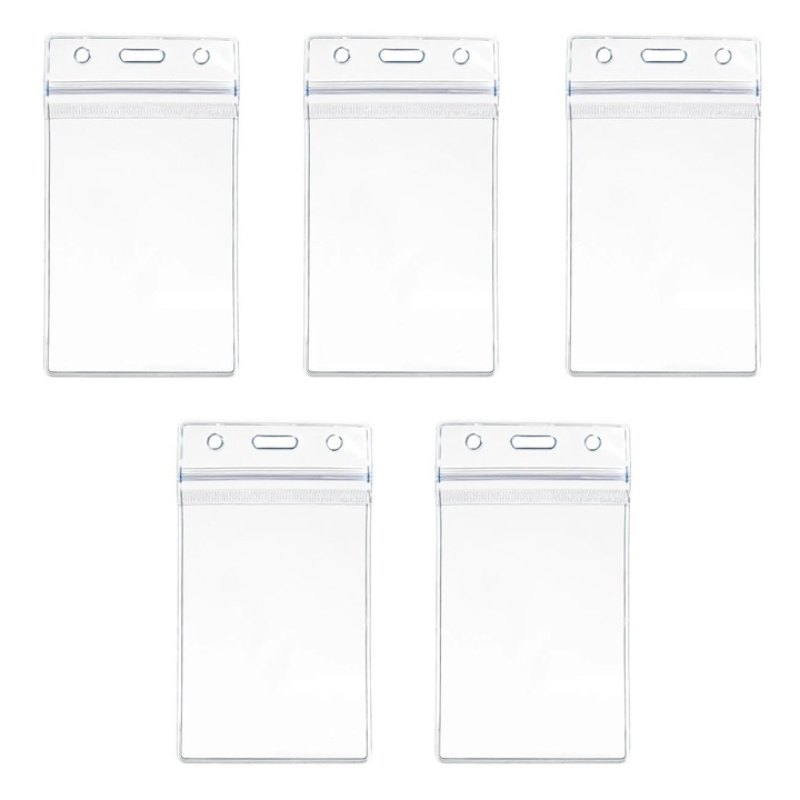 Set Ecusoane Legitimatie Transparente 6.5x11.5cm - 5buc