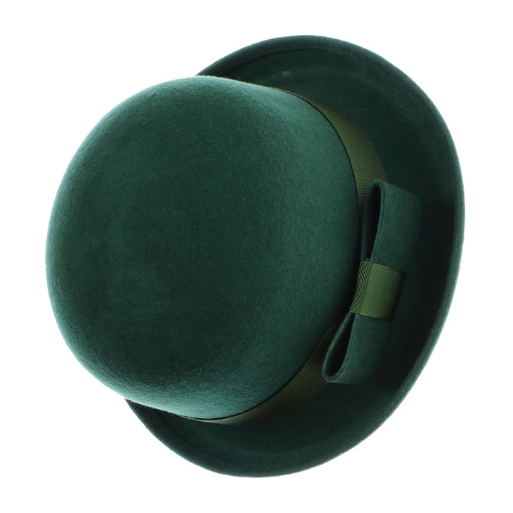 Palarie dama, din lana, bor mic, ButicCochet, marime 53-58 reglabila, Verde - PAL1852