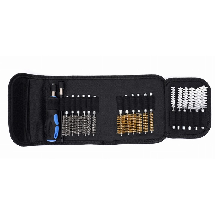 Set perii curățare scaune injectoare bujii incandescente KRAFT&DELE, 20 buc, 9x19mm