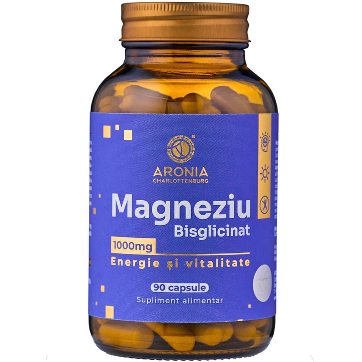 Magneziu Bisglicinat 1000 mg, Aronia Charlottenburg, 90 capsule