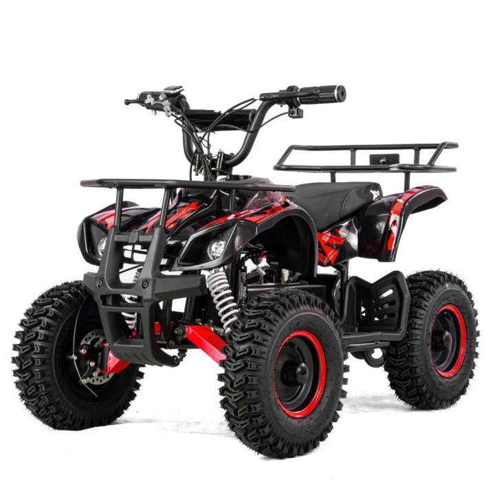 Atv electric copii XTR E-M7 1000W, culoare negru/rosu
