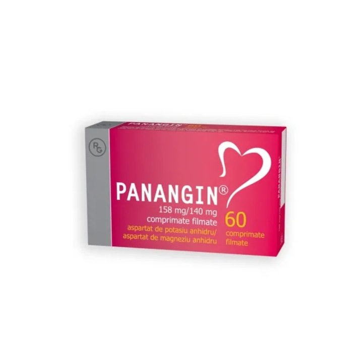 Panangin 158 mg/140 mg, Richter Gedeon, 60 comprimate, cu magneziu și potasiu