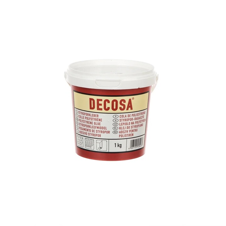 Adeziv polistiren Decosa, interior, 1 kg, alb