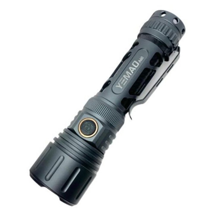 Тактически фенер YM A60 1200LM, батерия 18650, алуминиев корпус, батерия 18650 2400 mAh
