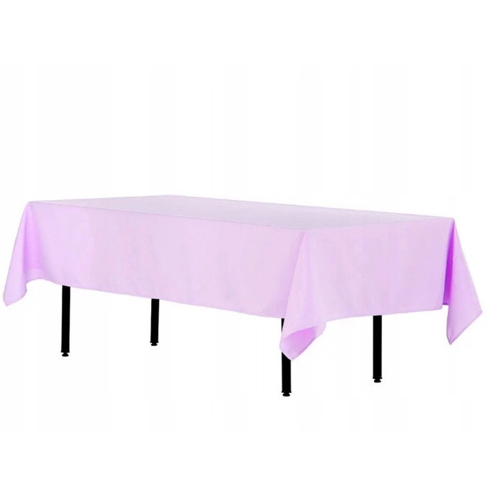 Fată de masă Bankietowo, dreptunghiulară, poliester 180g, rezistentă la pete, lavandă, 280x170cm