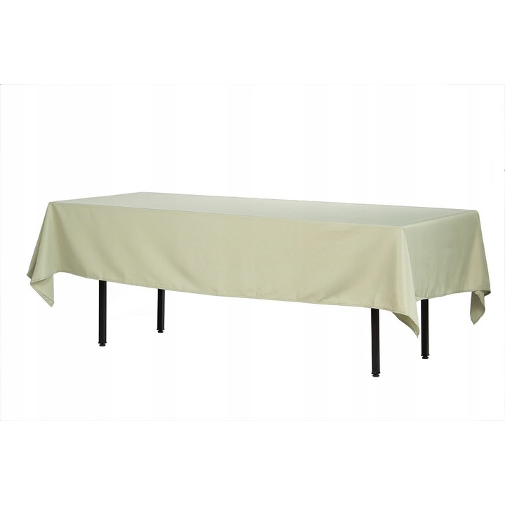 Fată de masă Bankietowo, 280x170cm, poliester rezistent la pete, verde maslin