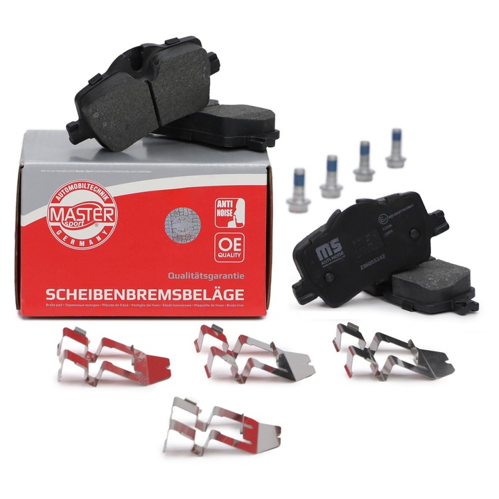 Fékbetét készlet Master-Sport, BMW 2 (G42 G87), 3 (G20 G21 G28 G80 G81), 4 (G22 G26) modellekhez, többszínű, különböző méretek