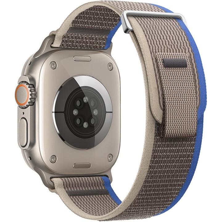 Curea Nailon Trail compatibila cu Apple Watch SE3/SE2/SE/11/10/9/8/7/6/5/4/3/2/1 - 38/40/41/42MM CASEY STUDIOS, Ajustabila, Material Textil, Maro