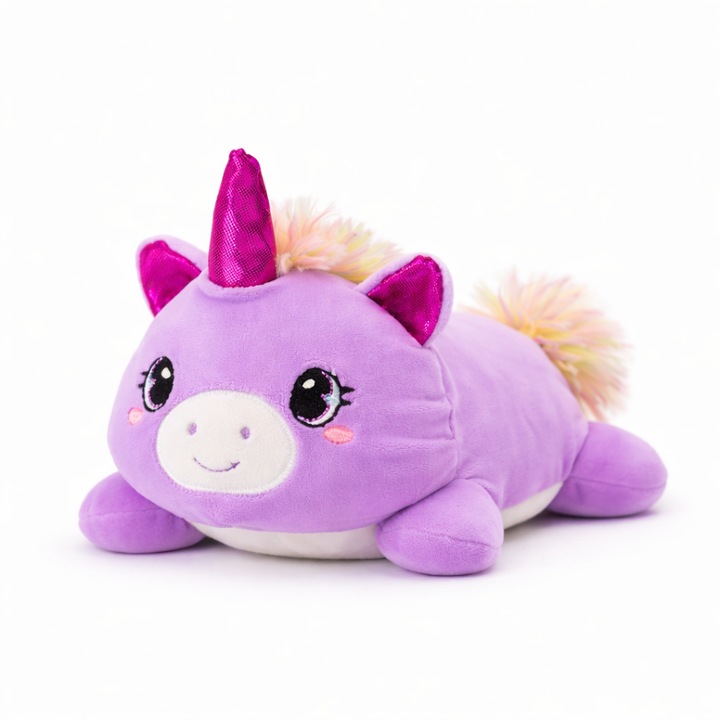 Стелута, Сладък Плюшен Еднорог, Много Мек и Пухкав, Очарователен Дизайн, с Големи Бродирани Очи, Squishy, Универсален за Деца, 23 см, PriStyle®