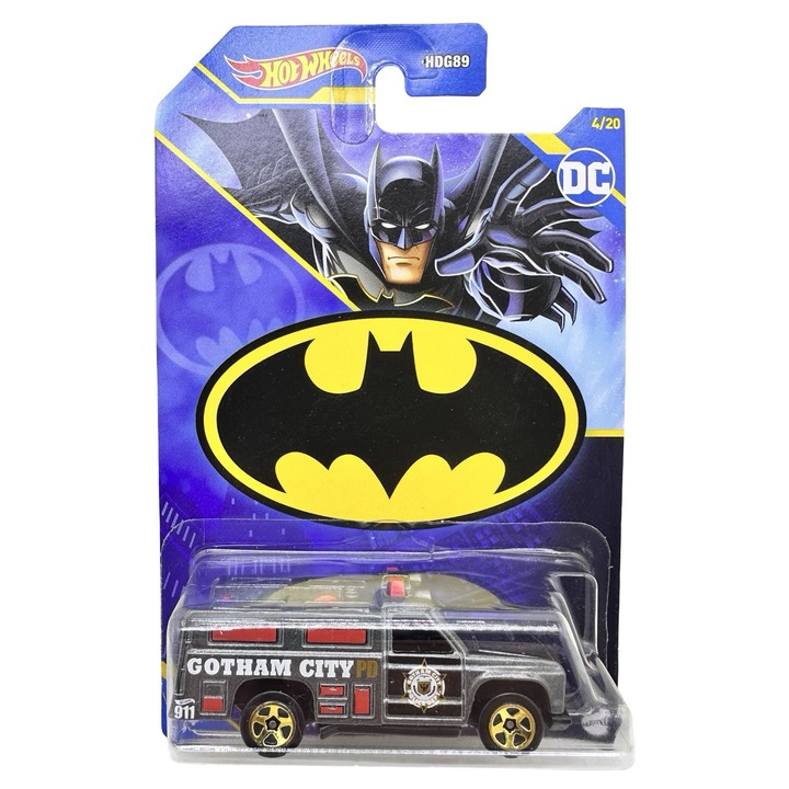 Macheta Hot Wheels Batman HW Rapid Responder 1:64 gri replica metal die-cast