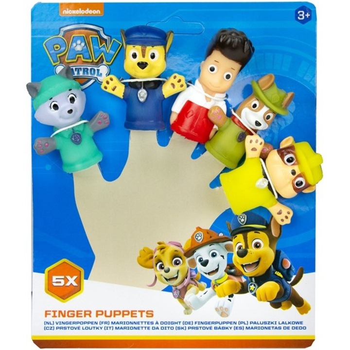 Paw Patrol 5 db-os ujjbáb készlet, Hasbro, többszínű, gyerekeknek